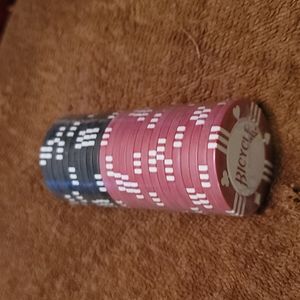 2 PACKS OF BRAND NEW BICYCLE POKER CHIPS- SEE ALL PICTURES FOR DETAILS
